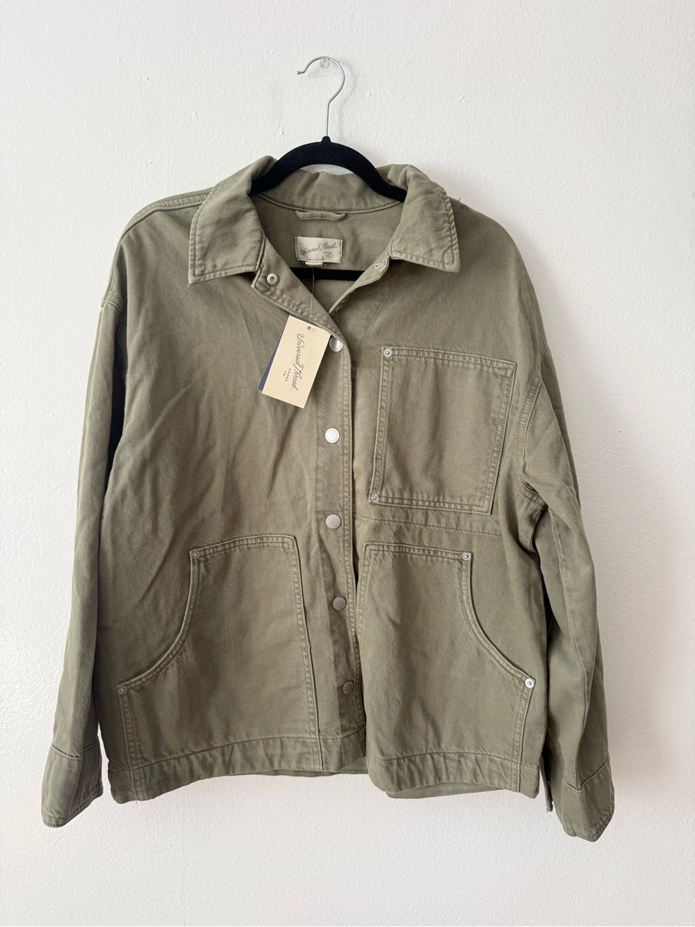 Men's Olive Utility Jacket - Unbranded